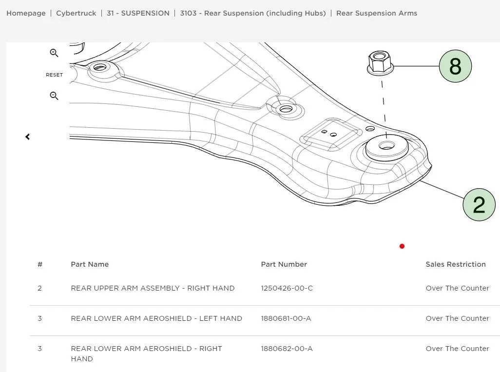 Tesla Roadster 2nd gen Cybertruck engineers bend upper control arm in testing wiWDev7