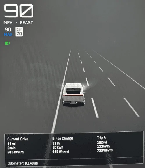 Tesla Roadster 2nd gen Range for AWD Cybertruck 200-250 miles after many real world tests zimage7632